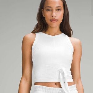 Lululemon Its a Tie Tank Top White size 6 NWT